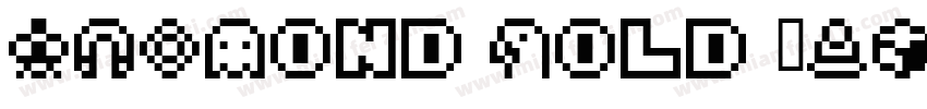 DINCond Bold 中(TrueType)字体转换